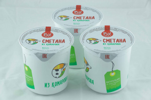 Сметана термостатная  15% 400 г.